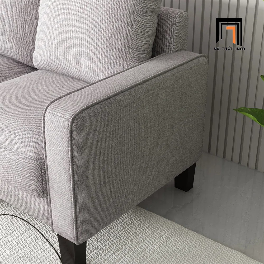 sofa vải xám trắng