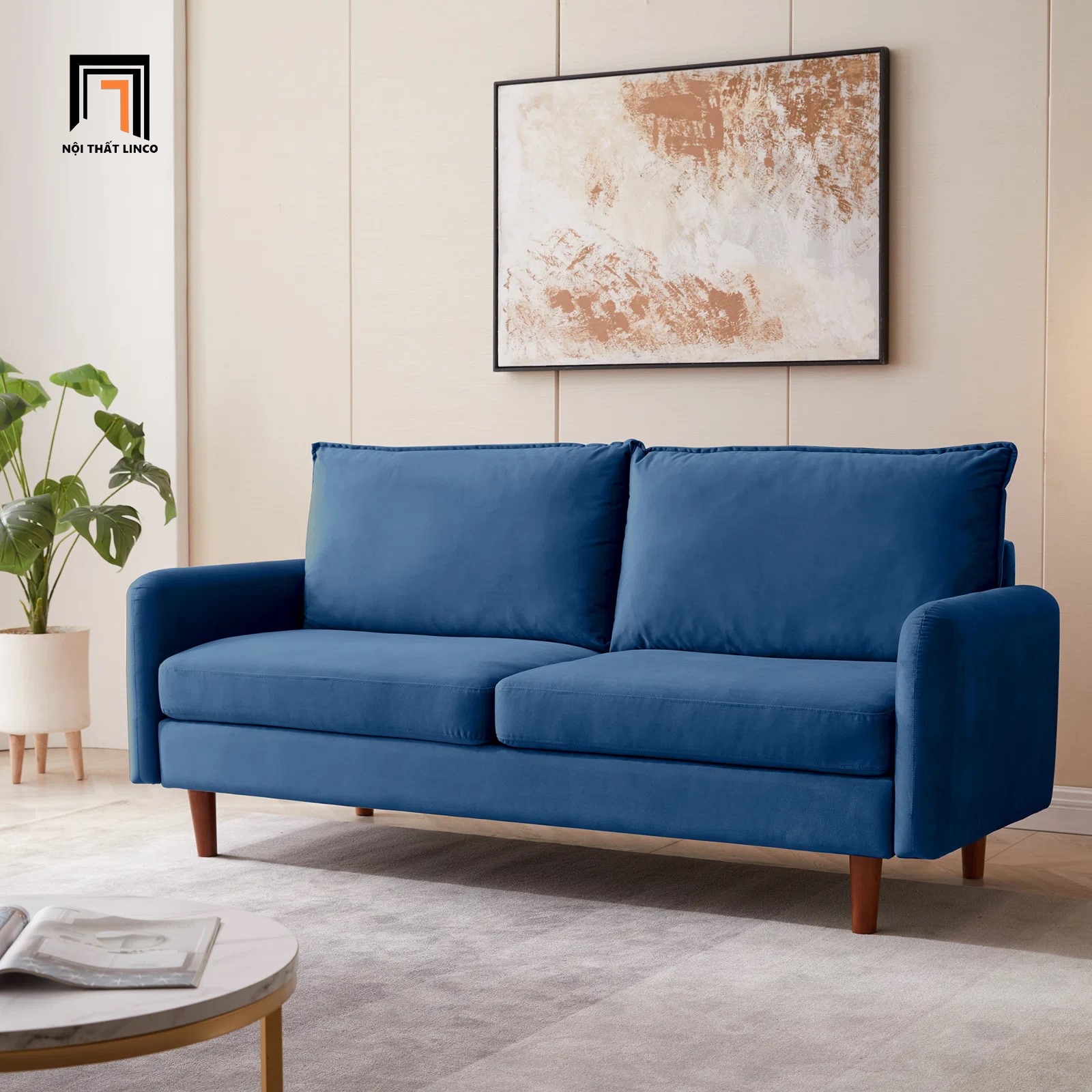 sofa màu xanh đậm