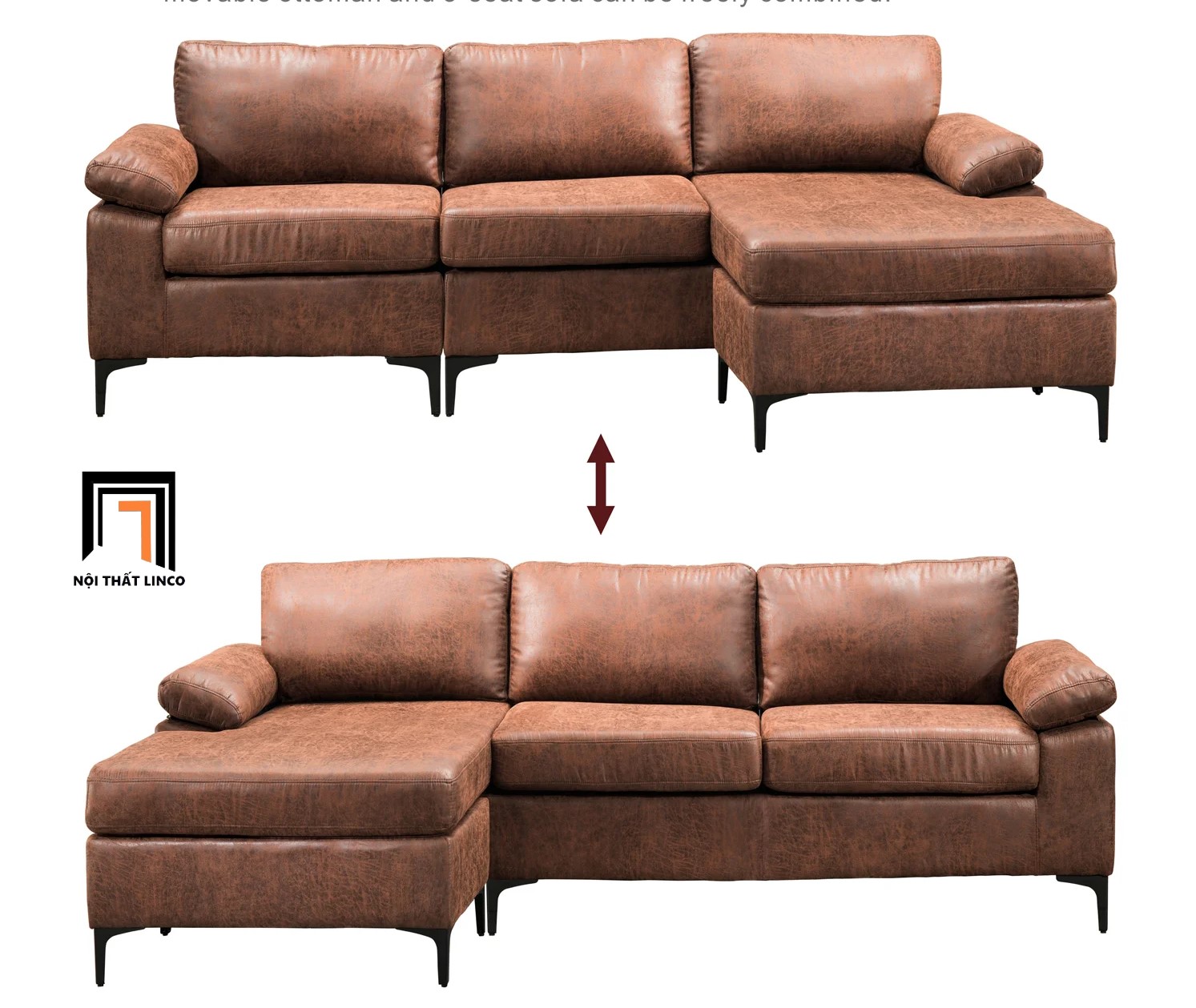 sofa góc xoay chiều