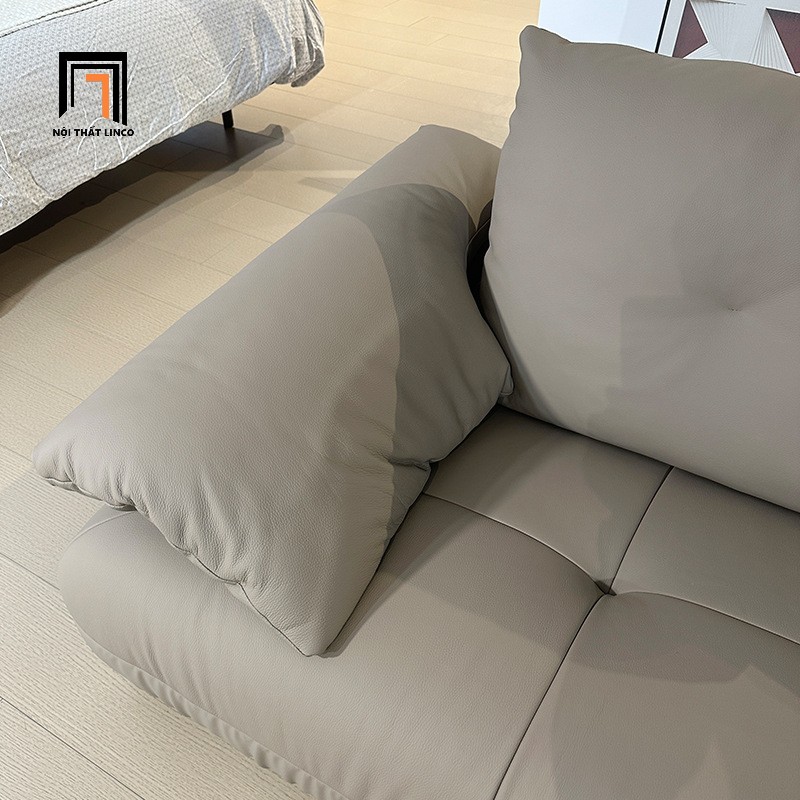 sofa da xám ghi