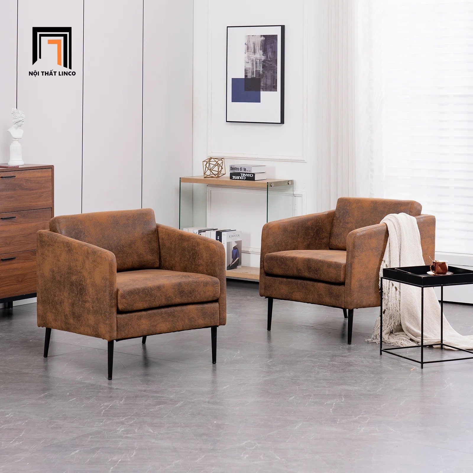 sofa da sang trọng