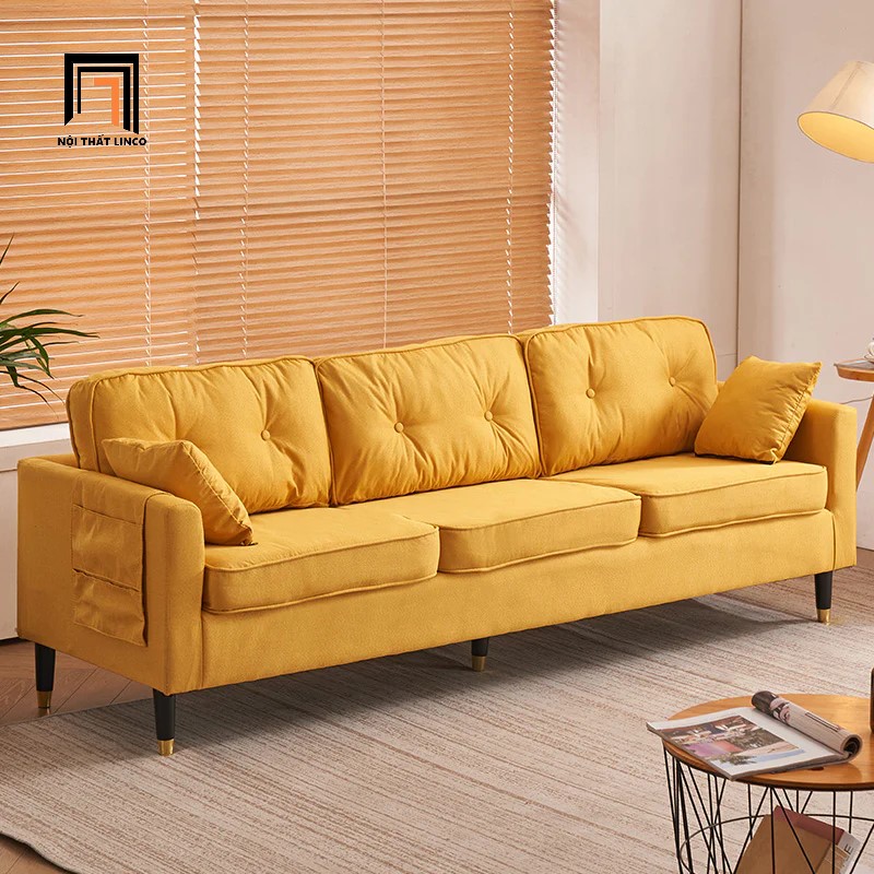 sofa băng màu vàng