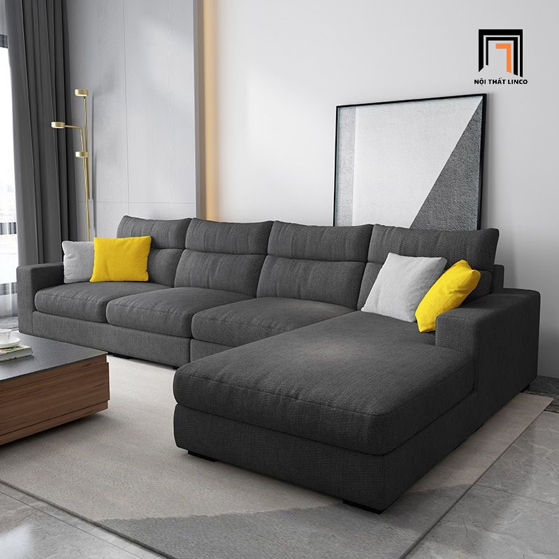 sofa góc vải nỉ mềm