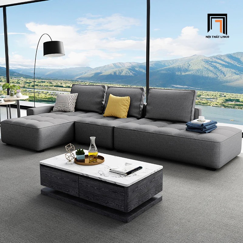bộ ghế sofa xám đậm