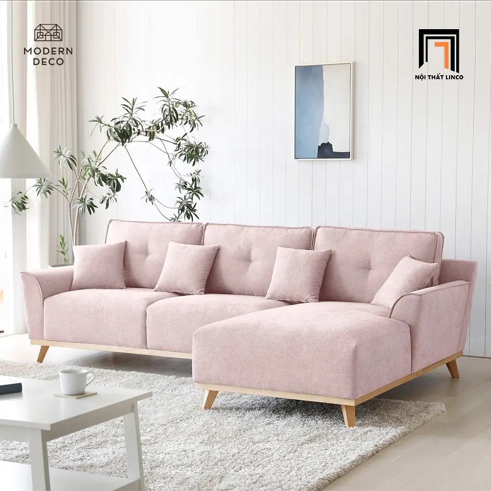 sofa góc vải nỉ
