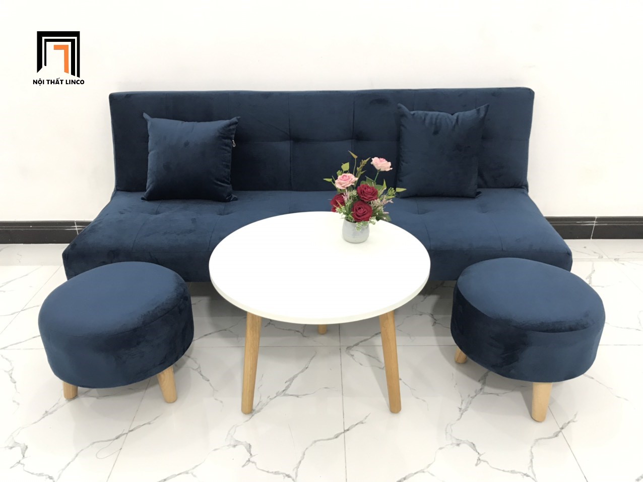 bộ ghế sofa vải nhung