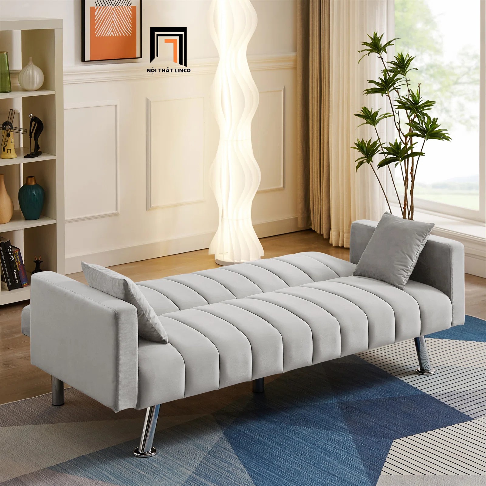 ghế sofa màu xám trắng