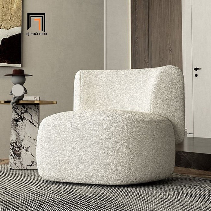 sofa đơn vải lông cừu