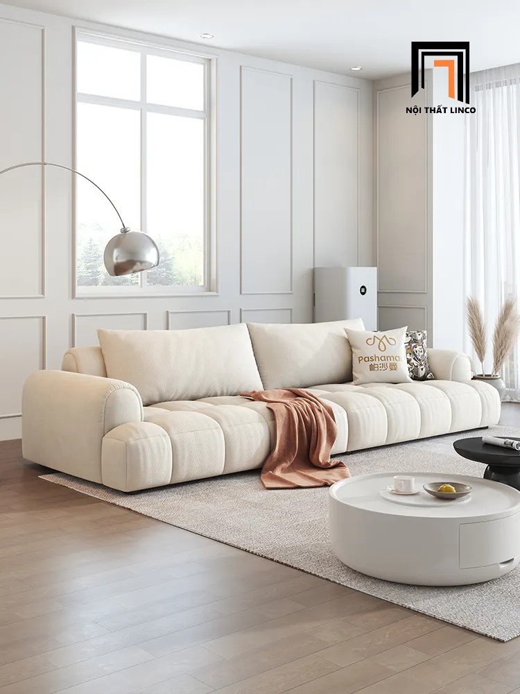ghế sofa trắng kem