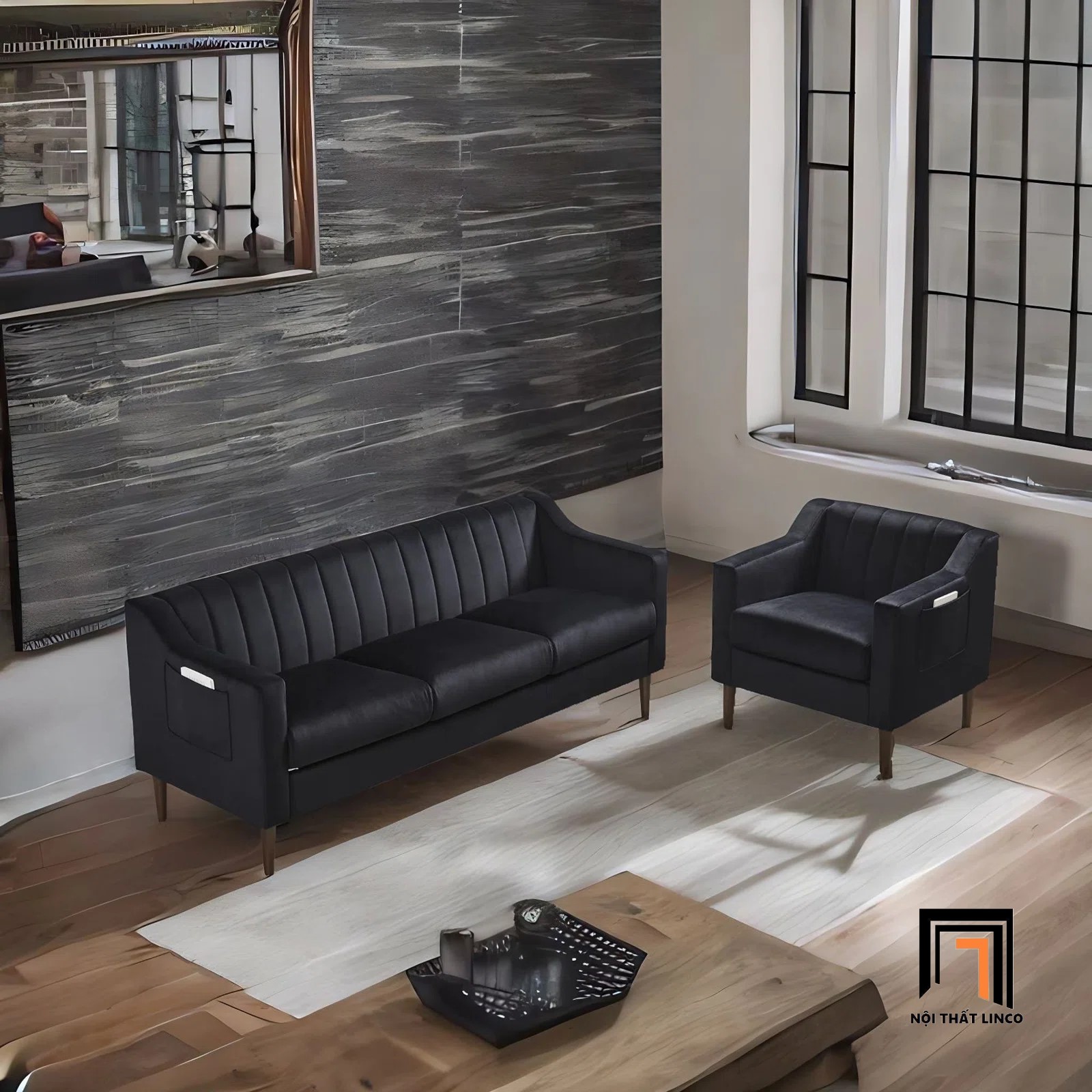 sofa màu đen