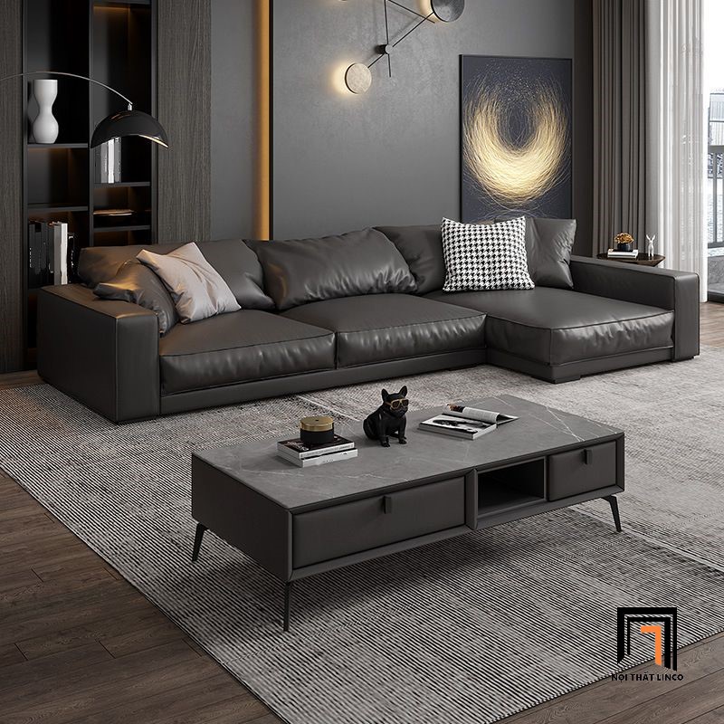 bộ ghế sofa da