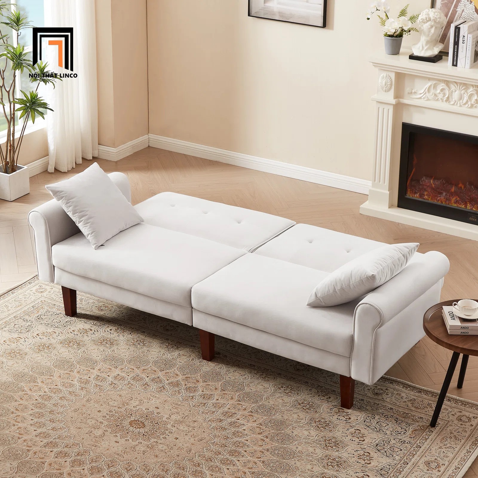 ghế sofa xám trắng