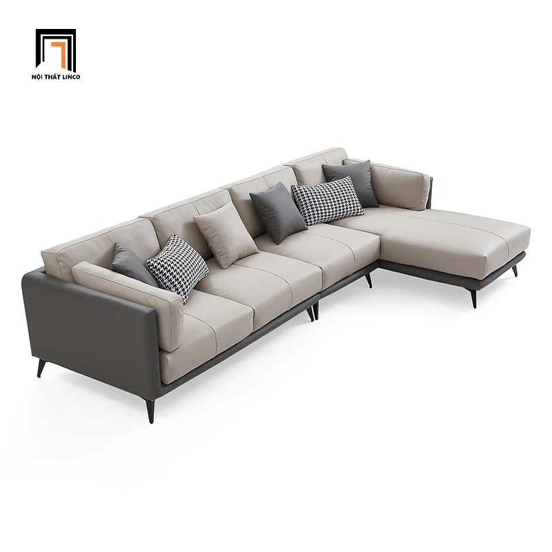 sofa góc da chống trầy
