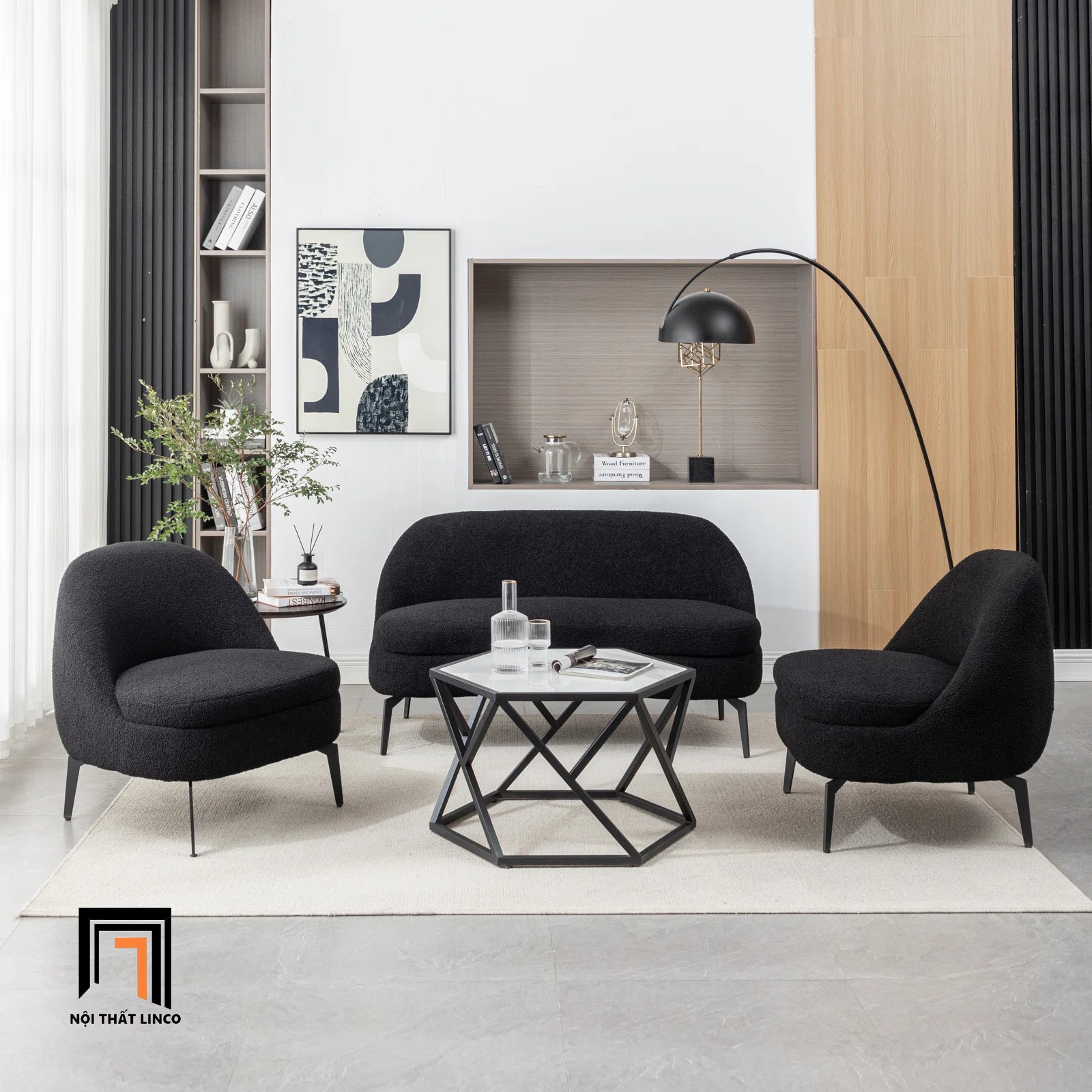 ghế sofa màu đen