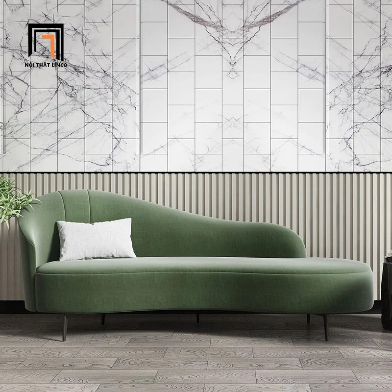 sofa xanh lá vải nhung