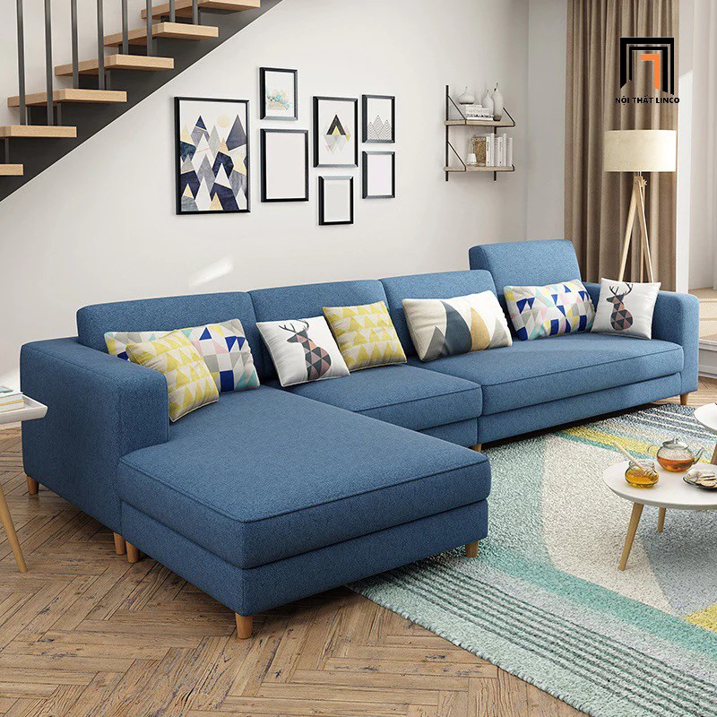 ghế sofa xanh dương