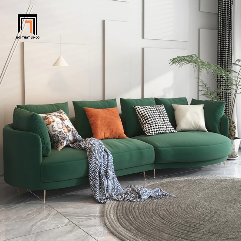sofa vải nhung 2m5