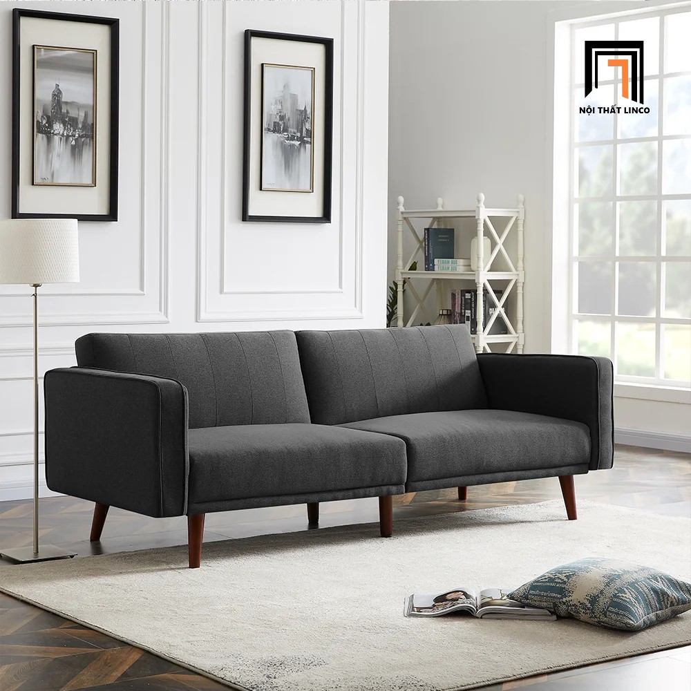 sofa giường xám đen