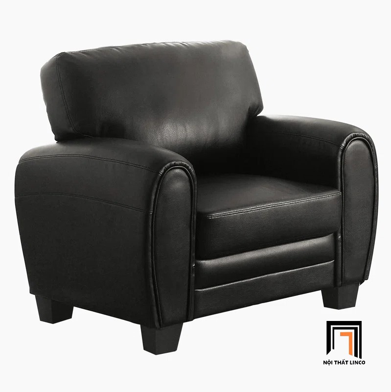 sofa đơn màu đen