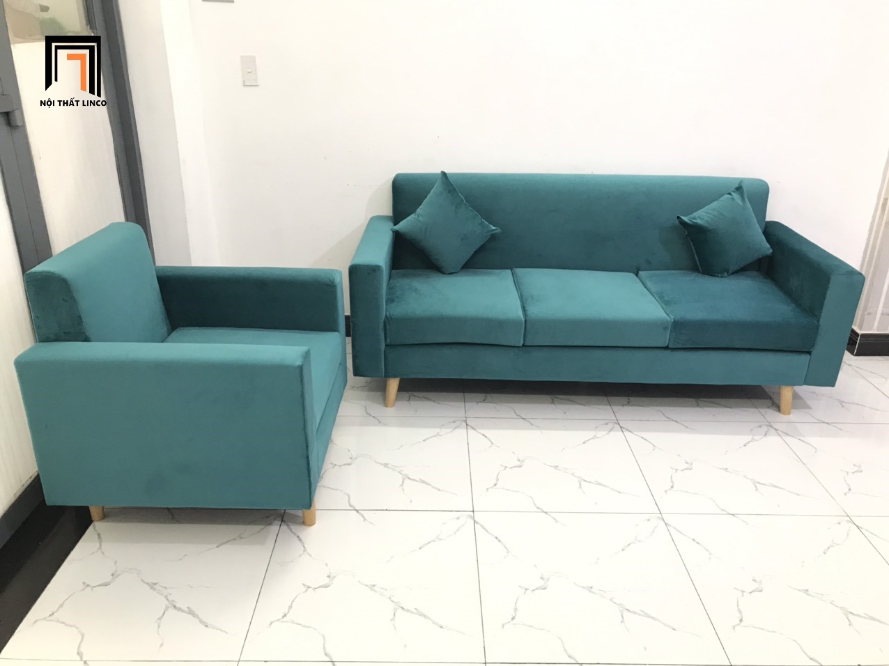 sofa vải nhung