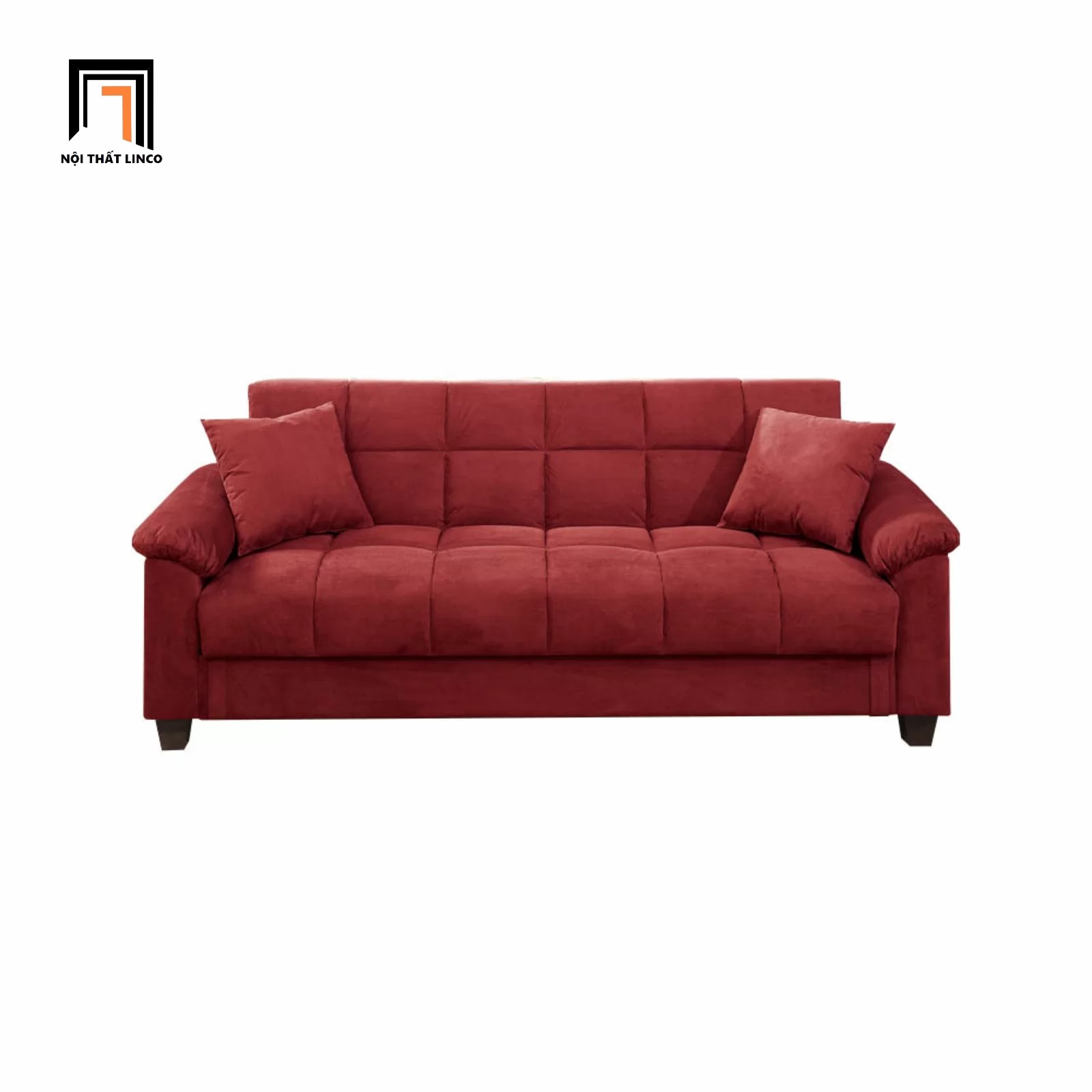 sofa giường đỏ đô