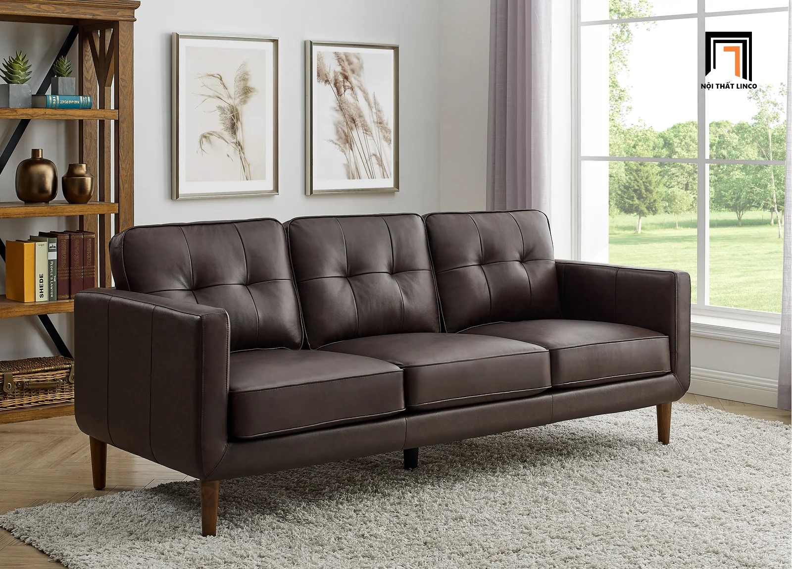 sofa da sang trọng