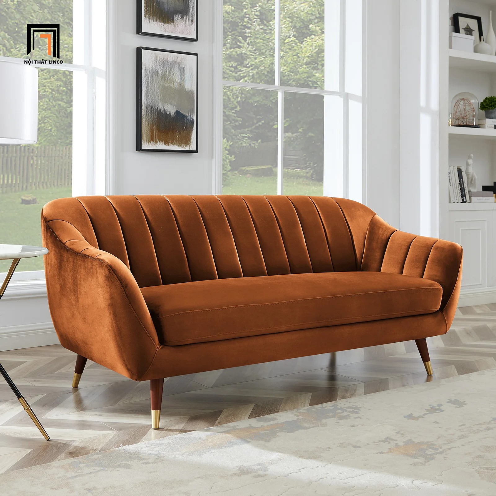 ghế sofa vải nhung