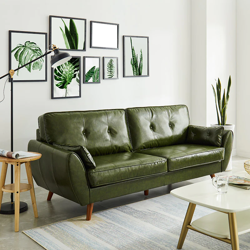 sofa băng xanh lá