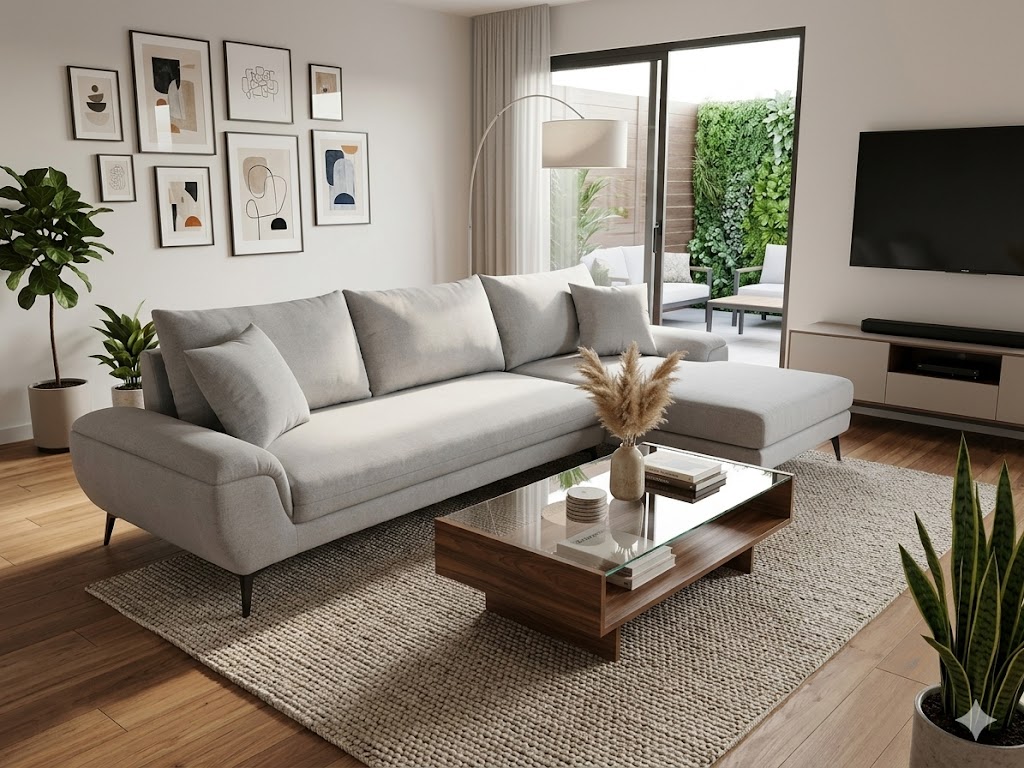 sofa góc gia đình