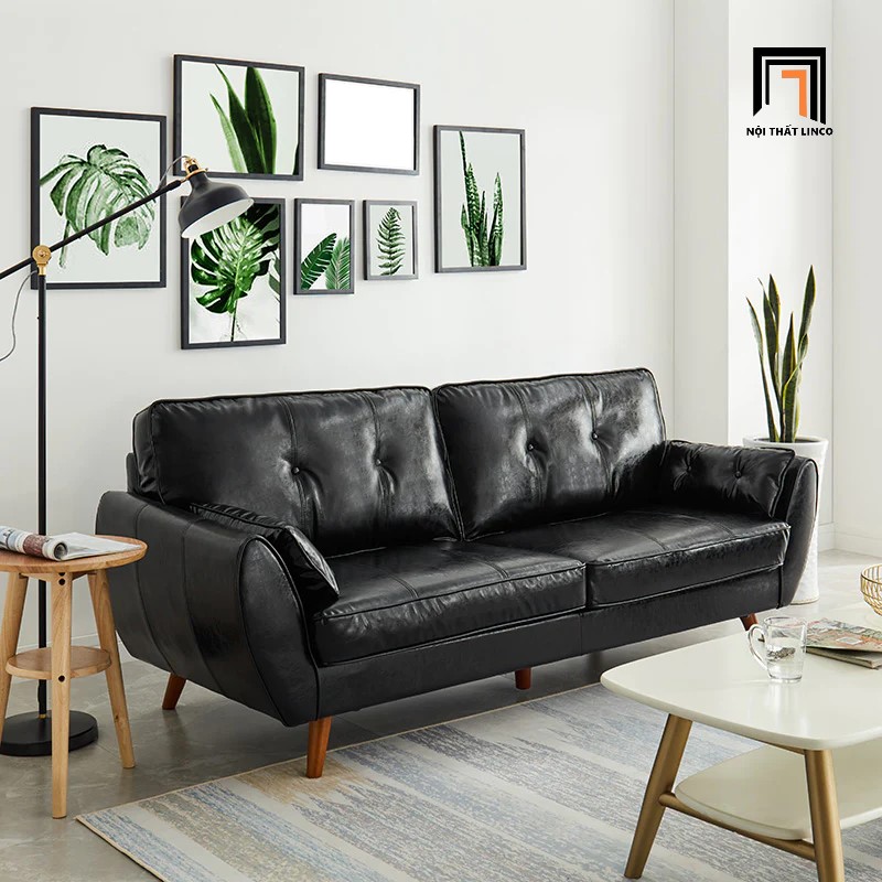 sofa băng màu đen