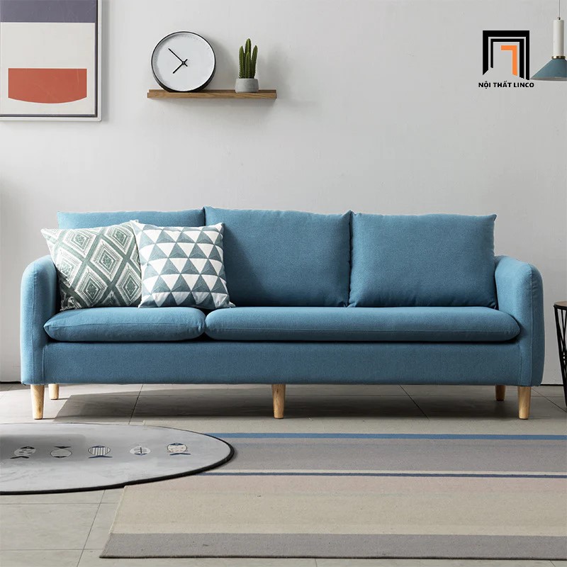 sofa băng xanh dương