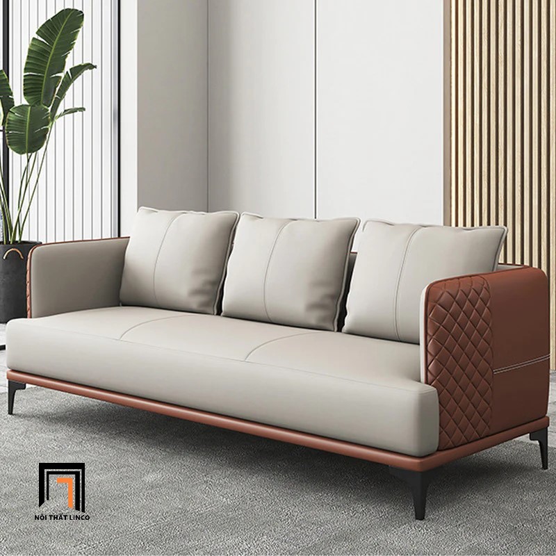 sofa băng da công nghiệp