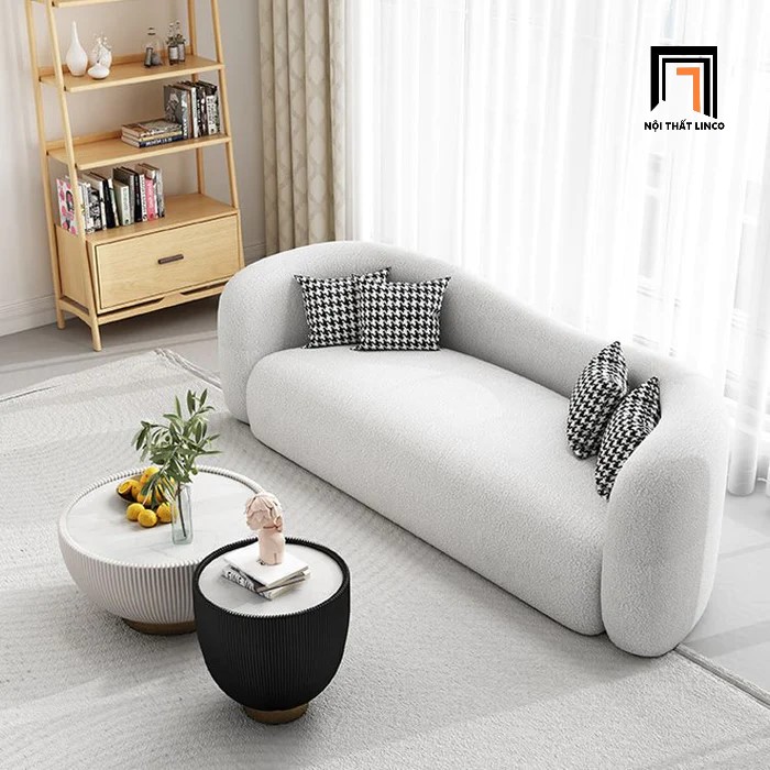 ghế sofa màu trắng kem