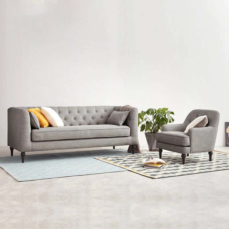 bộ ghế sofa xám trắng