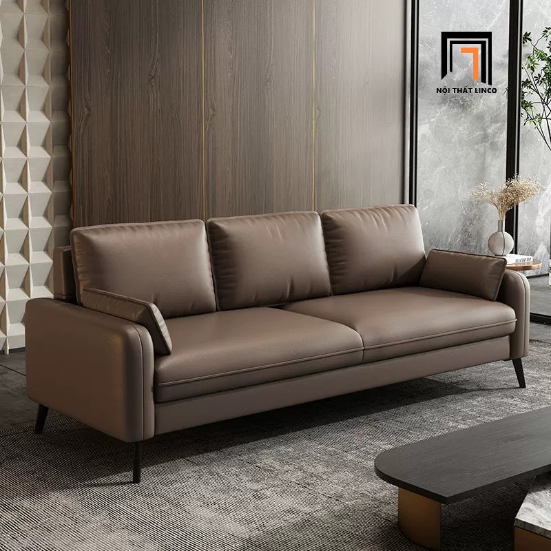 sofa băng da công nghiệp