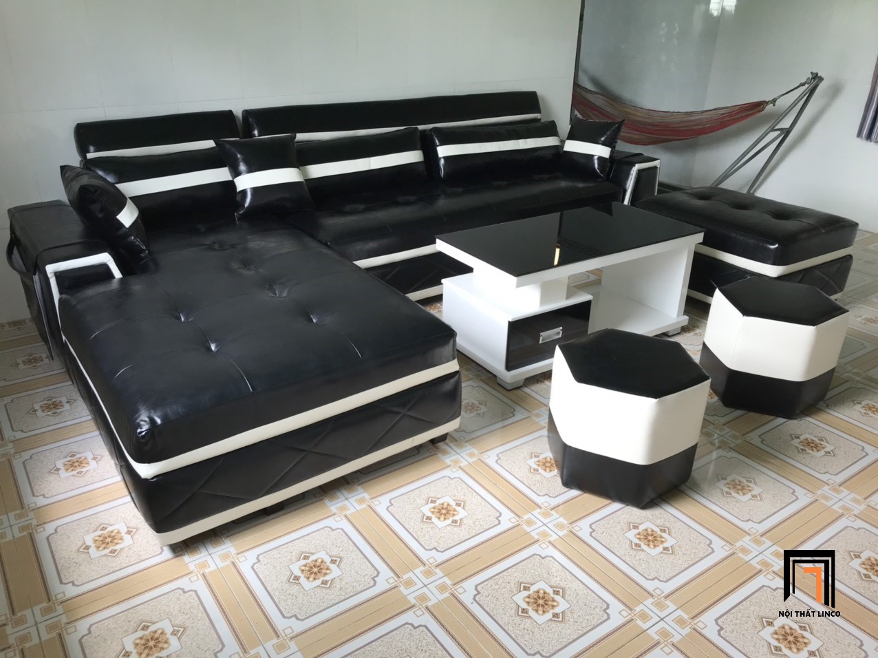 bộ ghế sofa da hiện đại