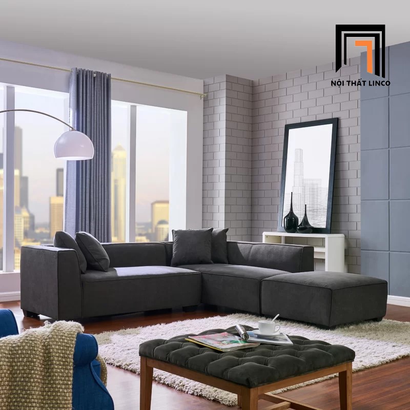 sofa góc l vải nỉ