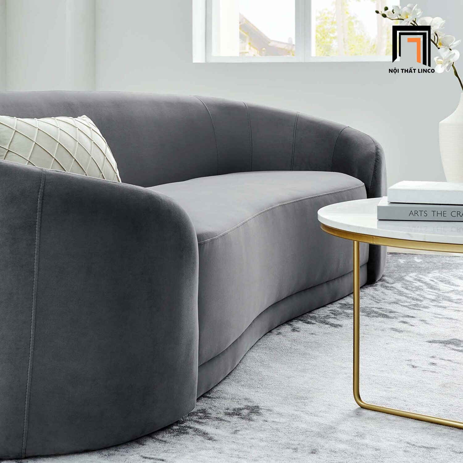 sofa vải nhung