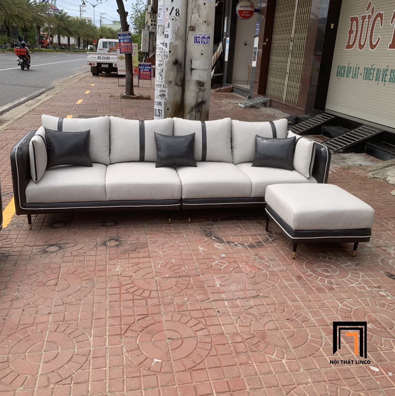 set ghế sofa da công nghiệp