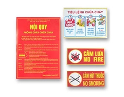 Bảng nội quy phòng cháy