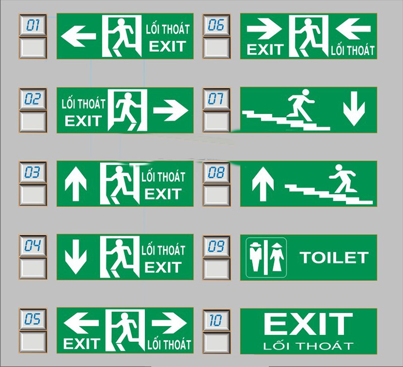 Đèn EXIT thoát hiểm Không kiểm định