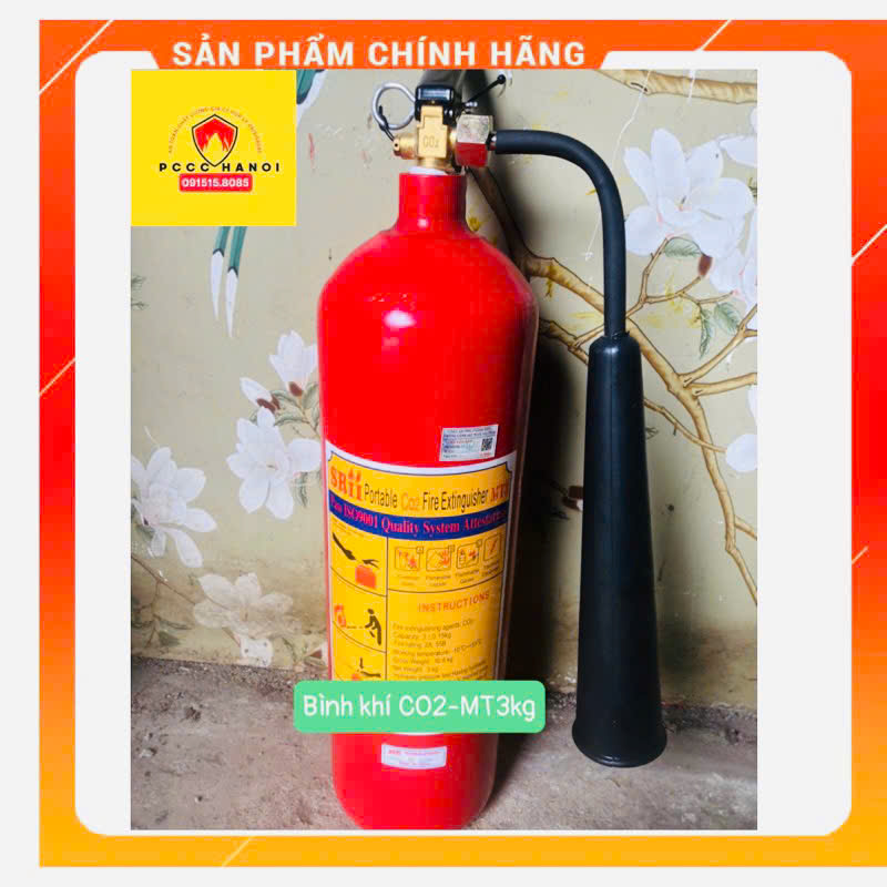 Bình chữa cháy khí co2 3kg mt3