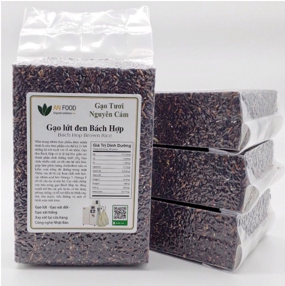 Gạo Lứt Đen Bách Hợp 1kg