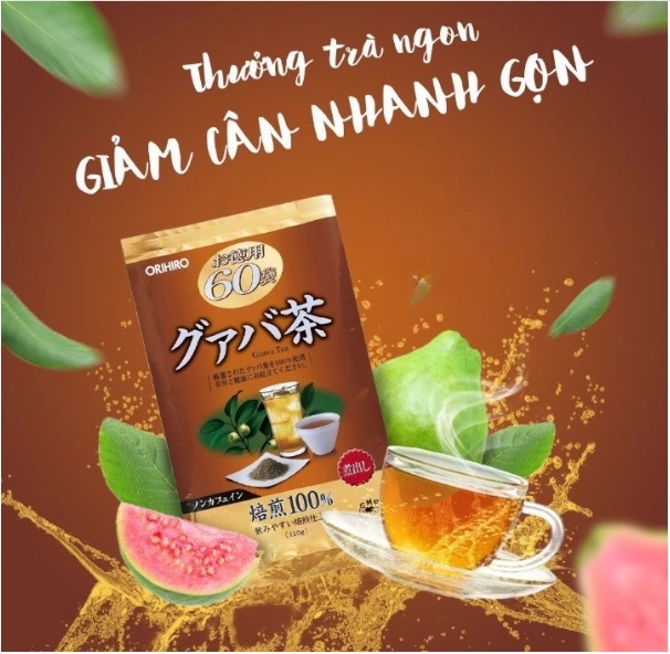 Trà ổi hỗ trợ giảm cân (60 túi lọc) - Orihiro