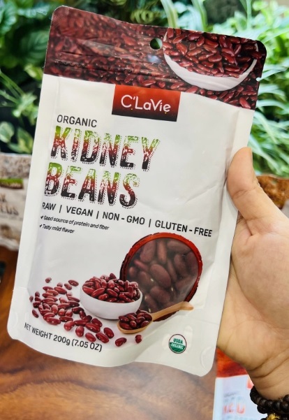Đậu đỏ kidney hữu cơ 200gr - C'LaVie