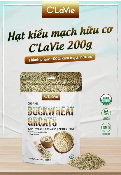 Hạt kiều mạch hữu cơ 200gr - C'LaVie