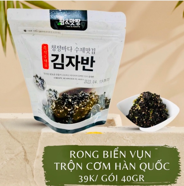Rong biển vụn trộn cơm Hàn Quốc