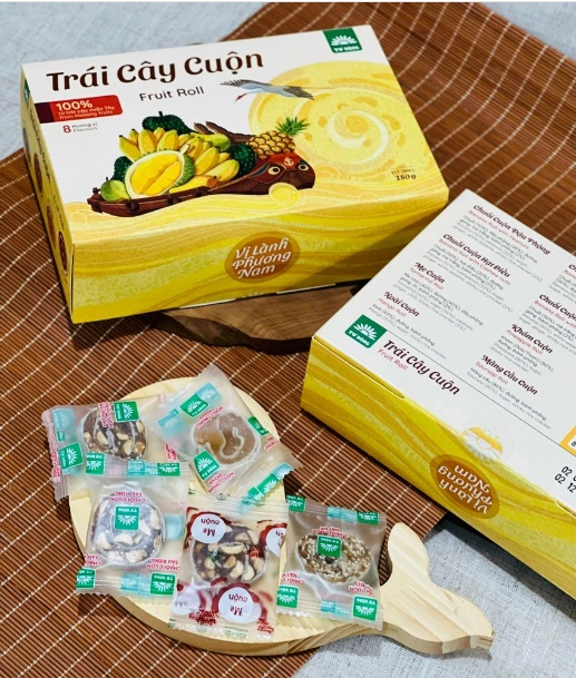 Kẹo trái cây cuộn hộp 180gr - Tây Cát