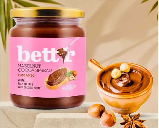 Bơ cacao hạt phỉ hữu cơ - Bett'r