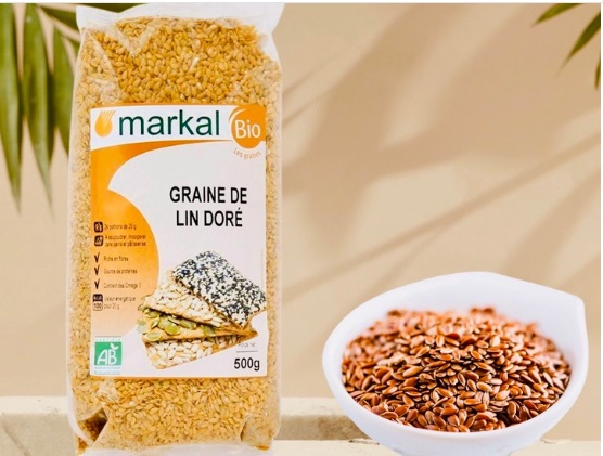 Hạt lanh vàng hữu cơ 500gr - Markal